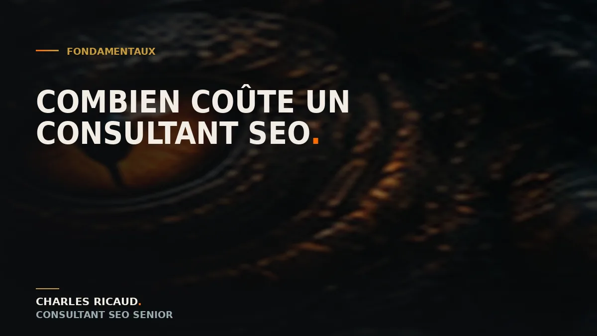 Œil de kraken dans les profondeurs : illustration du coût d’un consultant SEO